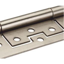 Smith & Locke Satin Nickel  Door Hinge 100mm x 42mm 2 Pack