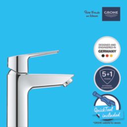 Grohe Quickfix Start Chrome 165mm Standard Lever Mono Basin Mixer Tap