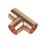 Flomasta  Copper End Feed Equal Tee 22mm