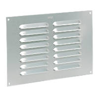 Map Vent Fixed Louvre Vent Silver 229 x 152mm