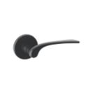 Urfic Como Lever on Rose Door Handles Pair Black