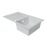 1 Bowl Plastic & Resin Kitchen Sink & Drainer White Reversible 800mm x 500mm