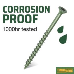 Timbadeck  PZ Double-Countersunk  Decking Screws 4.5mm x 85mm 100 Pack