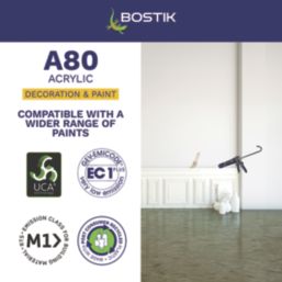 Bostik Acrylic Instantly Paintable Decorators Caulk White 310ml