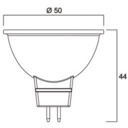 Sylvania RefLED Superia Retro V2 830 SL GU5.3 MR16 LED Light Bulb 345lm 4.3W