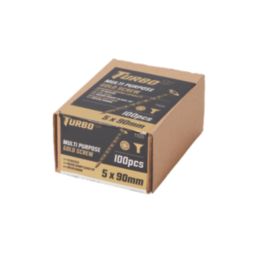 Turbo TX  TX Double-Countersunk  Multipurpose Screws 5mm x 90mm 100 Pack