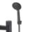Swirl Caldew Black 120mm Deck Mounted Dual Control Manual Shower Mixer Tap