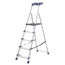 Werner Aluminium 1.68m 5 Step Platform Step Ladder