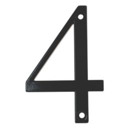 Fab & Fix Door Numeral 4 Black 80mm