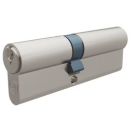 Smith & Locke 1 Star 6-Pin Euro Double Cylinder Locks 40-50 (90mm) Silver 2 Pack