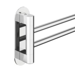 Swirl Caldew Bathroom Towel Rail Chrome 391mm x 40mm x 115mm