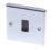 LAP  10AX 1-Gang Intermediate Switch Polished Chrome with Black Inserts