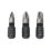 Erbauer  1/4" Hex Shank Mixed Diamond Impact Screwdriver Bits 3 Pieces