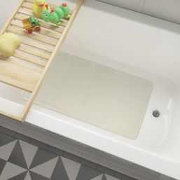 Croydex Hygiene 'N' Clean Rubagrip Bath Mat White 740mm x 340mm
