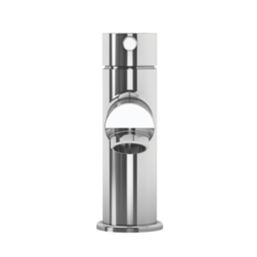 Aqualisa Uptown Chrome 145mm Standard Lever Mono Basin Pillar Tap  With Clicker Waste