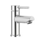 Aqualisa Uptown Chrome 145mm Standard Lever Mono Basin Pillar Tap  With Clicker Waste