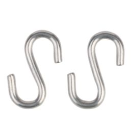 Essentials S-Hooks Steel 30 x 3mm 4 Pack