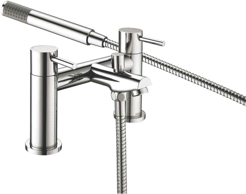 Bristan Blitz Deck-Mounted Bath Shower Mixer Tap Chrome - Screwfix