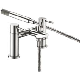 Bristan Blitz Chrome 151mm Deck Mounted Dual Control Manual Shower Mixer Tap