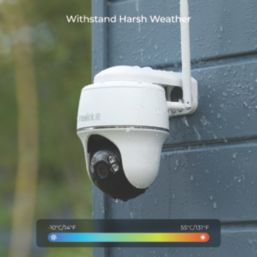 Reolink Argus A4KPTS2M64-UK Solar-Powered White Wireless 4K Indoor & Outdoor Dome WiFi Pan & Tilt Camera