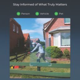 Reolink Argus A4KPTS2M64-UK Solar-Powered White Wireless 4K Indoor & Outdoor Dome WiFi Pan & Tilt Camera