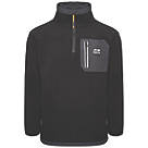 JCB Trade 1/4 Zip Tech Fleece Black Medium 40-42" Chest