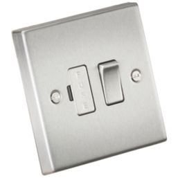 Knightsbridge  13A Switched Fused Spur  Brushed Chrome