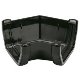 FloPlast  uPVC 135° Square Gutter Angle Black 114mm