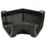 FloPlast  uPVC 135° Square Gutter Angle Black 114mm