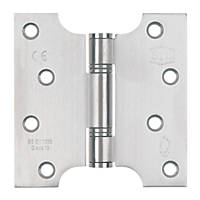 Smith & Locke  Satin Stainless Steel Grade 13 Fire Rated Parliament Hinges 102x102mm 2 Pack