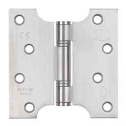 Smith & Locke  Satin Stainless Steel Grade 13 Fire Rated Parliament Hinges 102mm x 102mm 2 Pack
