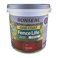 Ronseal  One Coat Fence Life Red Cedar 9Ltr