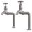 ETAL Alton Bib Cross Head Taps Pewter 1 Pair