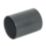 FloPlast Solvent Weld Straight Couplers 32mm x 32mm Anthracite Grey 5 Pack