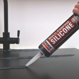 Soudal Trade Multi-Purpose Acetoxy Silicone Sealant Clear 270ml