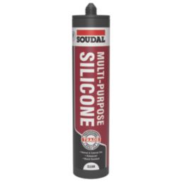 Soudal Trade Multi-Purpose Acetoxy Silicone Sealant Clear 270ml
