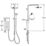 Mira Sport Dual White/Chrome 9kW  Electric Shower