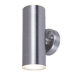 LAP  Outdoor LED Up & Down Wall Light Silver 8.6W 760lm