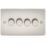 Knightsbridge  4-Gang 2-Way LED Intelligent Dimmer Switch  Pearl