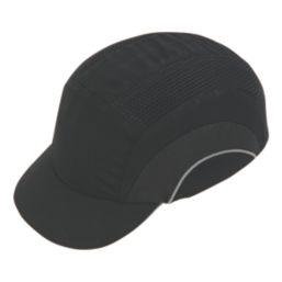 JSP HardCap Short Peak Bump Cap Black One Size