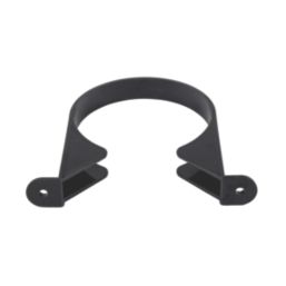 FloPlast  Pipe Clips Black 110mm 5 Pack
