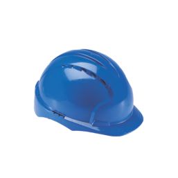 JSP EVO3 Comfort Plus Adjustable Slip Vented Safety Helmet Blue