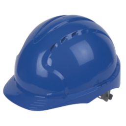 JSP EVO3 Comfort Plus Adjustable Slip Vented Safety Helmet Blue