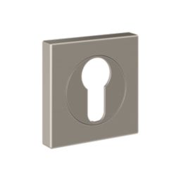 Cooke & Lewis Lormel Euro Escutcheon (Pair) Satin Nickel 52mm