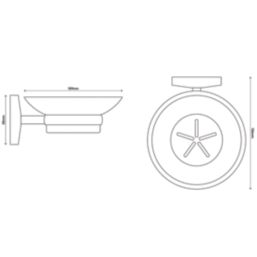 Ormara Soap Dish Chrome-Plated