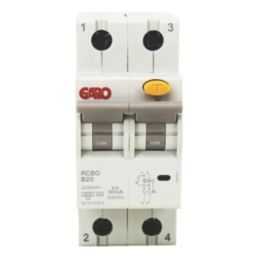 Garo RCBOGRB20 20A 30mA Type A SP A Curve  RCBO