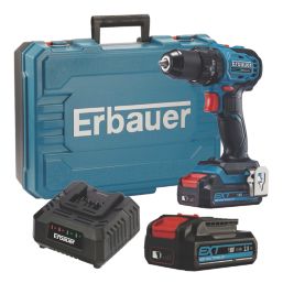 Erbauer ECCD18-Li 18V 2 x 2.0Ah Li-Ion EXT Brushless Cordless Compact Combi Drill