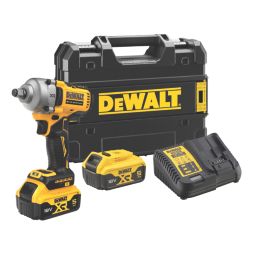 DEWALT DCF891P2T-GB 18V 2 x 5.0Ah Li-Ion XR Brushless Cordless Impact Wrench