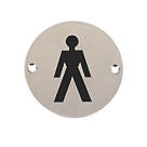 Male Toilet Sign 76mm