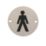 Essentials  Male Toilet Sign 76mm